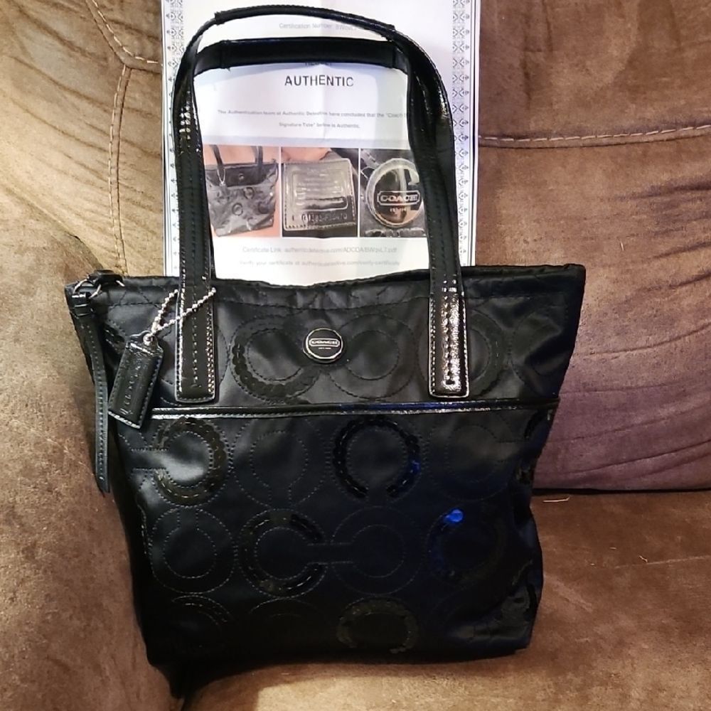 Coach Black Tote Bag